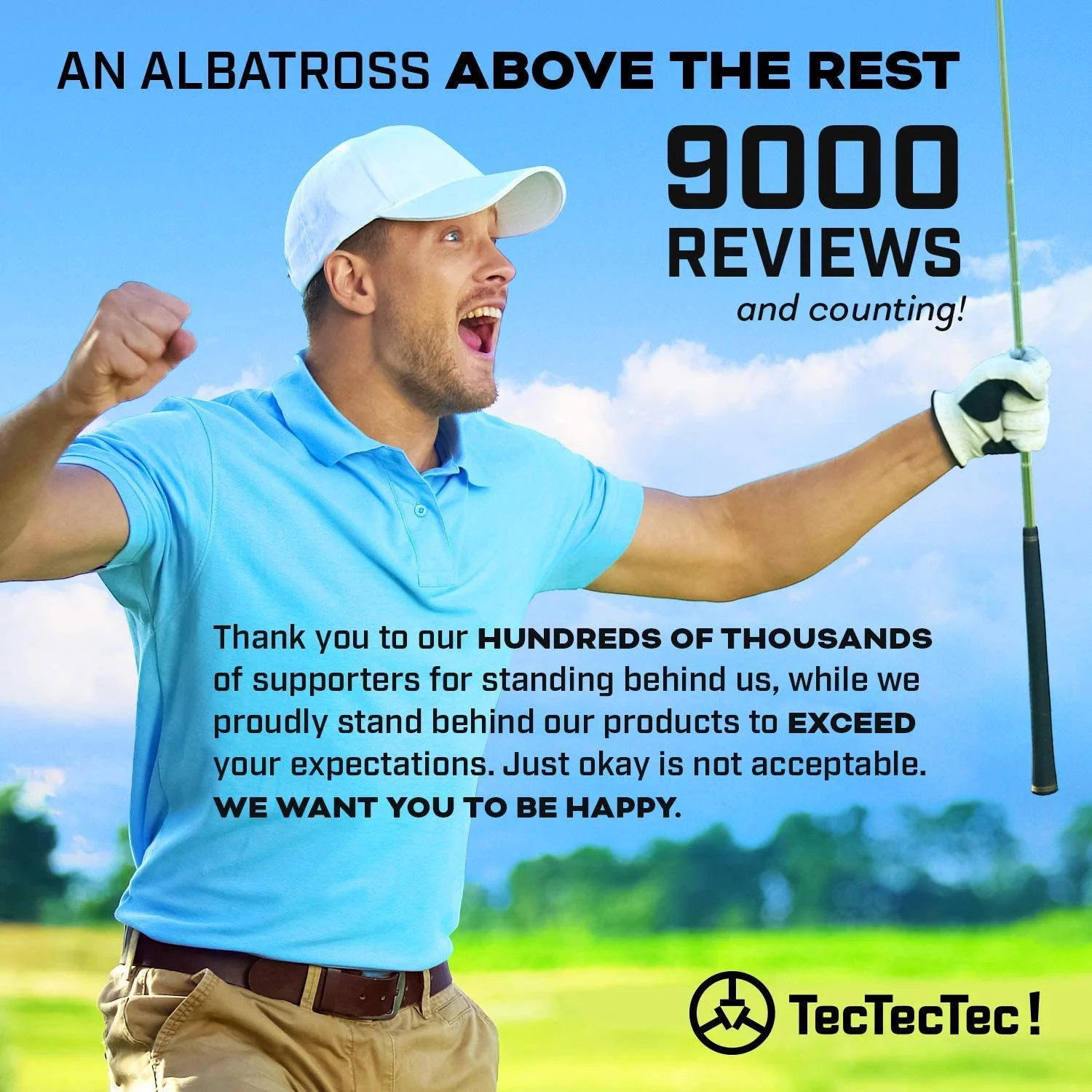 TecTecTec happy customer supporters exceed your expectations golf precision laser rangefinders gps watch