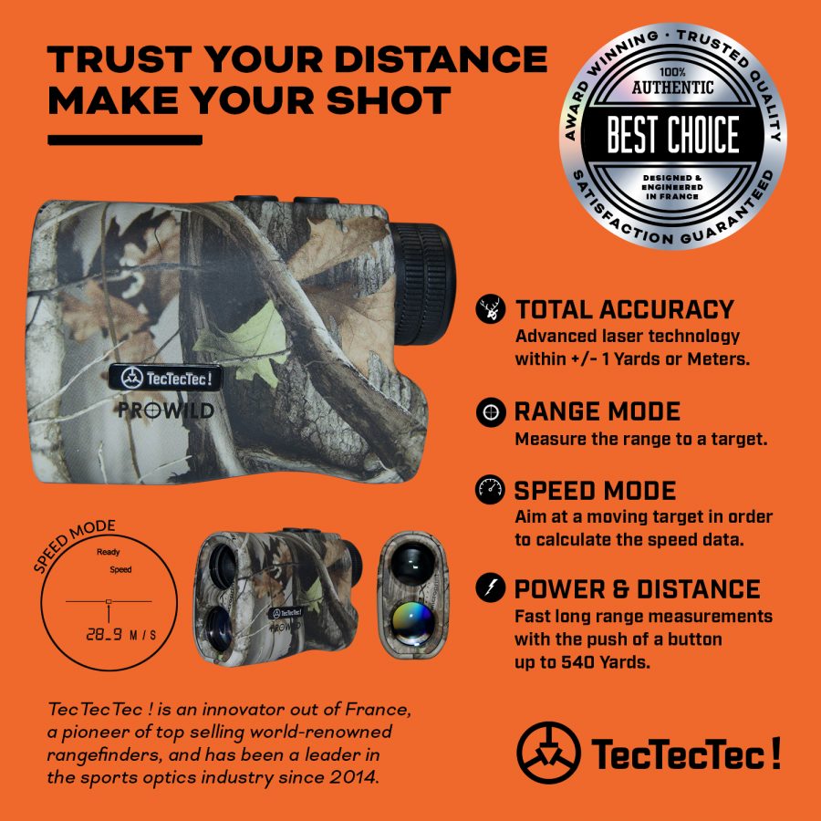 TecTecTec total accuracy range mode speed mode precision laser rangefinder PROWILD