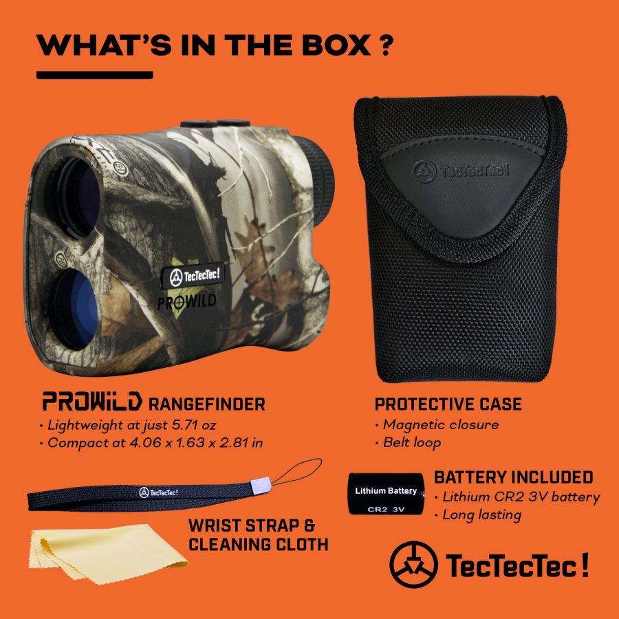TecTecTec what’s in the box hunting precision laser rangefinder PROWILD