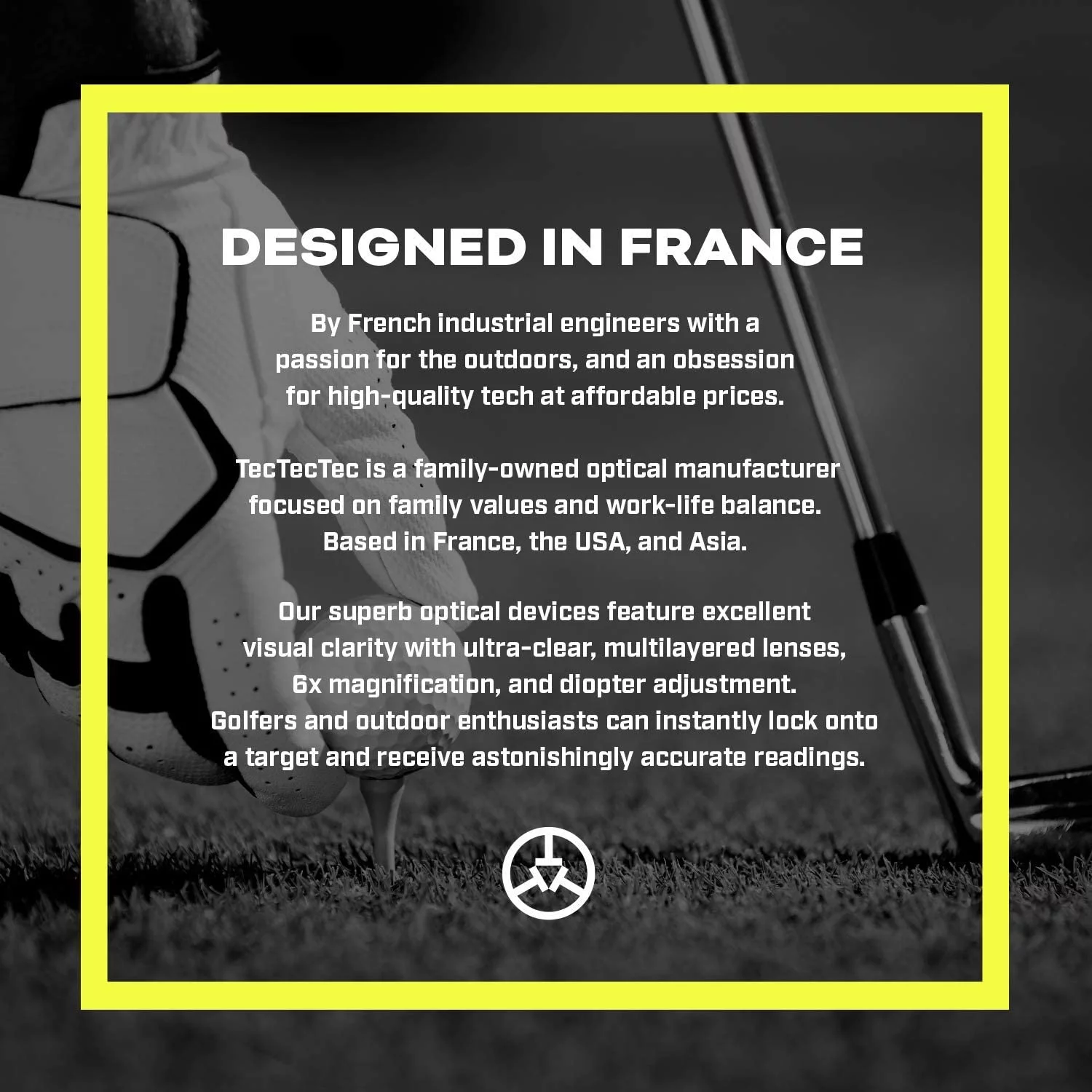 TecTecTec designed in France golf precision laser rangefinders gps watch