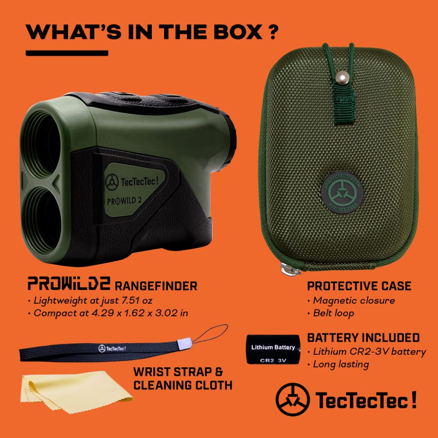 TecTecTec what’s in the box hunting precision laser rangefinder PROWILD 2