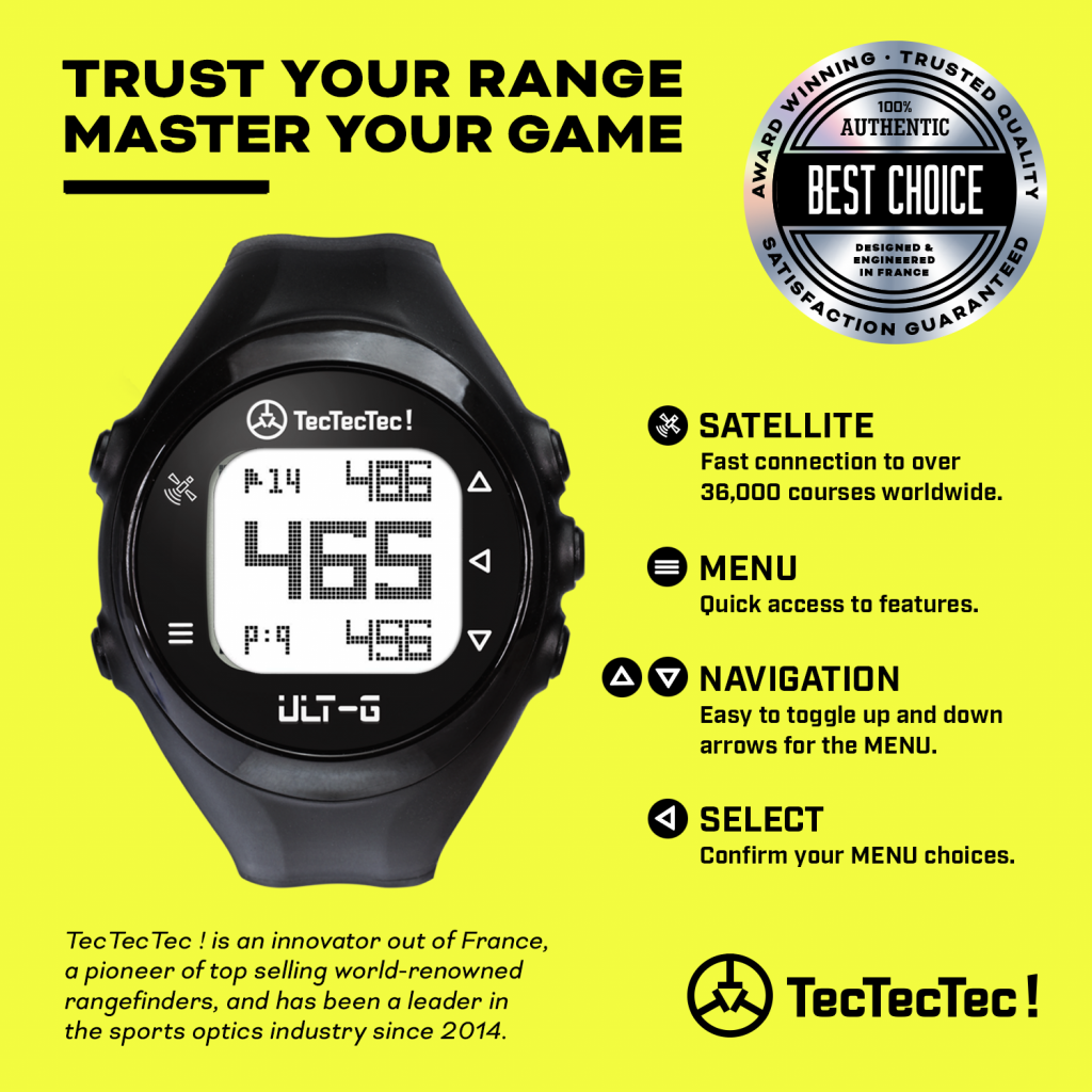 ULTG GPS Golf Watch TecTecTec USA